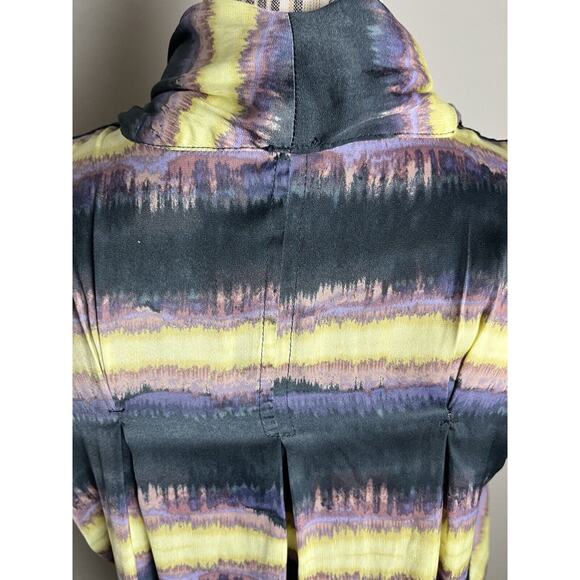 Free People SZ XS Drape Wrapped Silky Tank Multicolor BOHO - Picture 4 of 6